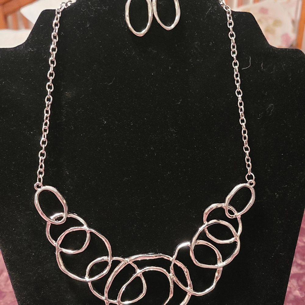 Necklace with matching earrings